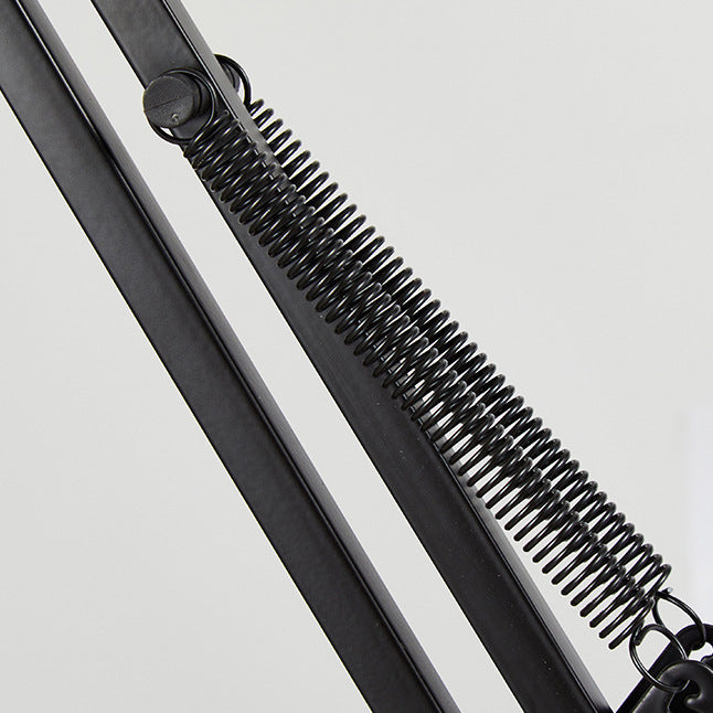 AstraClip Retractable Clip On Table Lamp With Long Arm Iron And ABS For Bedroom