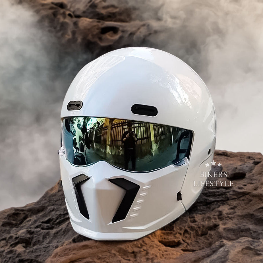 レトロパイロットモーターサイクルヘルメット – DOTおよびECE認定、時代を超えたデザイン