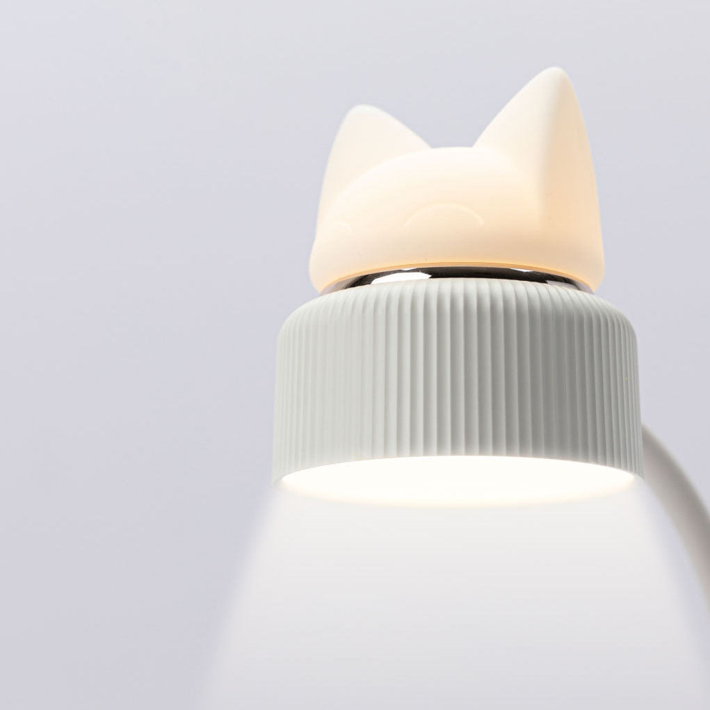 Nyra Clip On Cat Ear LED Desk Lamp For Eye Comfort