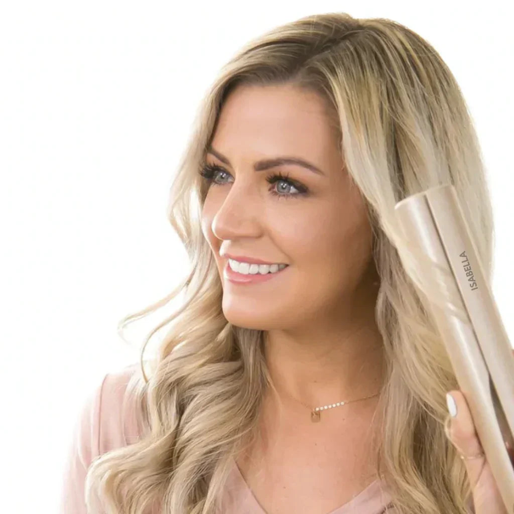 Isabella ™ 2-in-1 Hair Styler: Straight or curly hair in seconds!