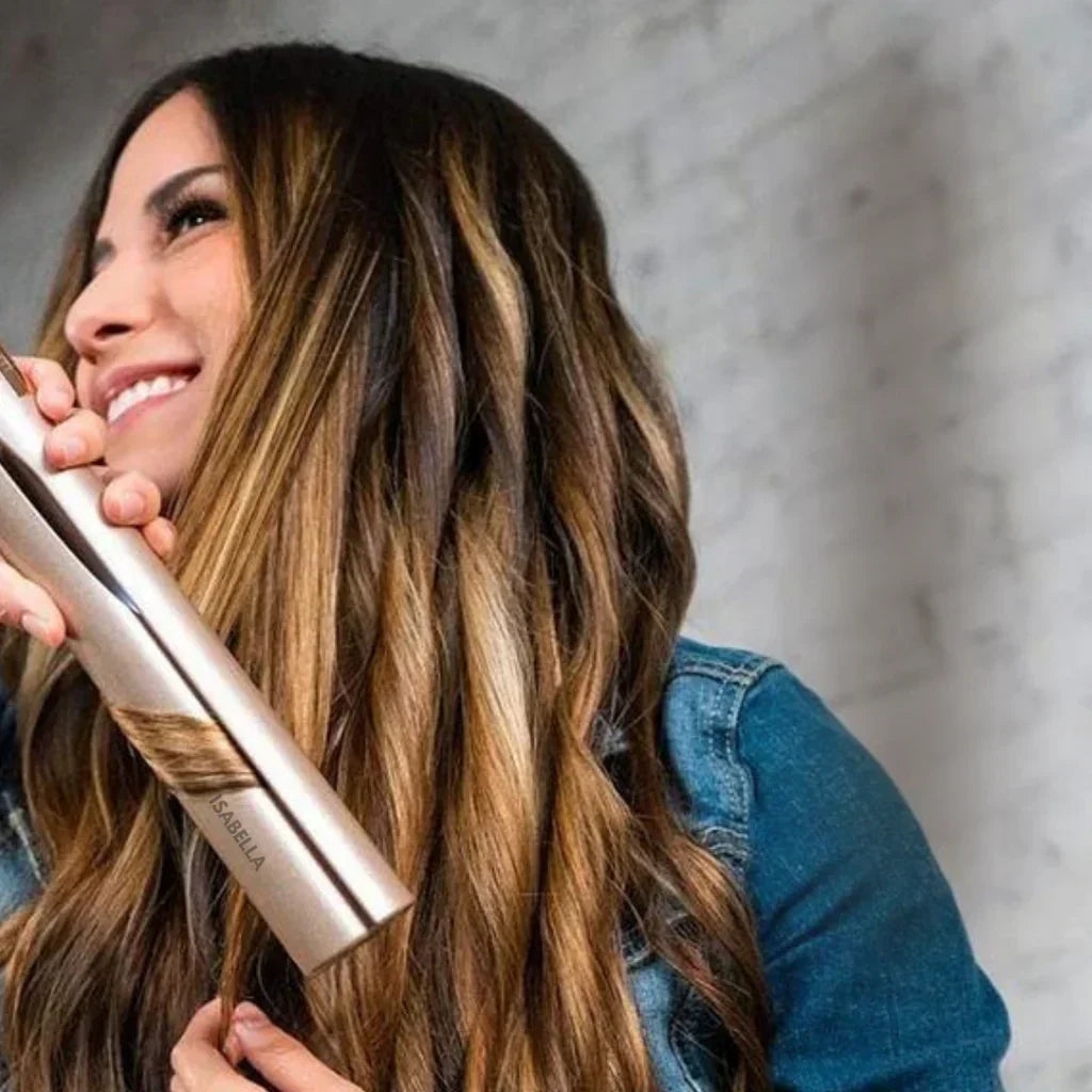 Isabella ™ 2-in-1 Hair Styler: Straight or curly hair in seconds!