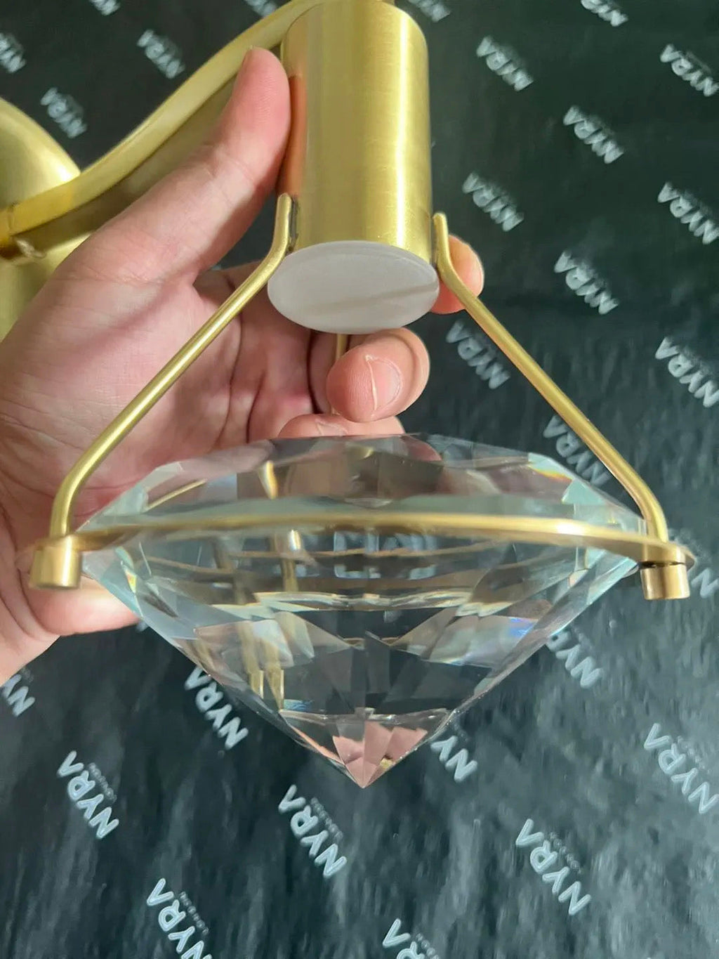 Aurelle Copper Crystal Pendant Light for Modern Homes