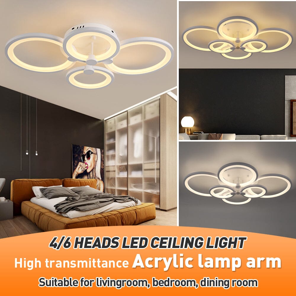Lumora Acrylic Ring Ceiling Light With Remote Control