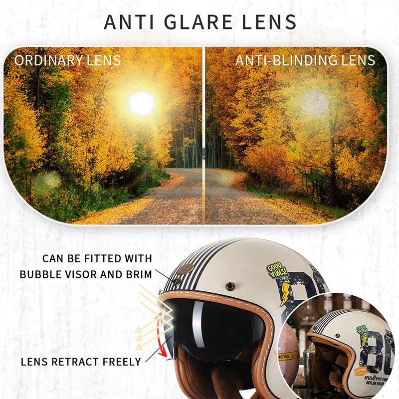 Retro JetLite otevřená přilba