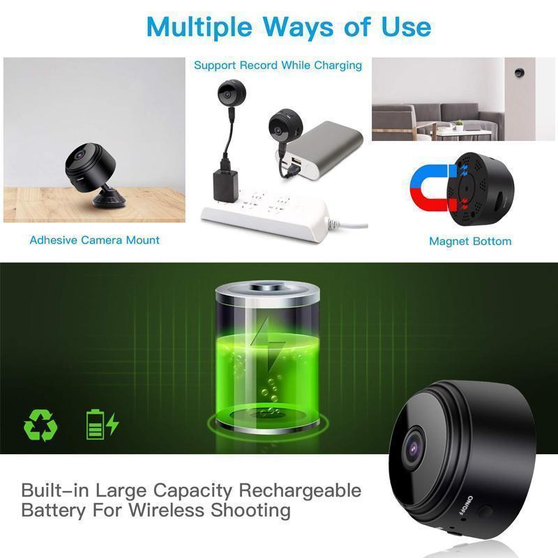 Nova 1080p Magnetic WiFi Mini Camera – Smart RV & Home Security Cam
