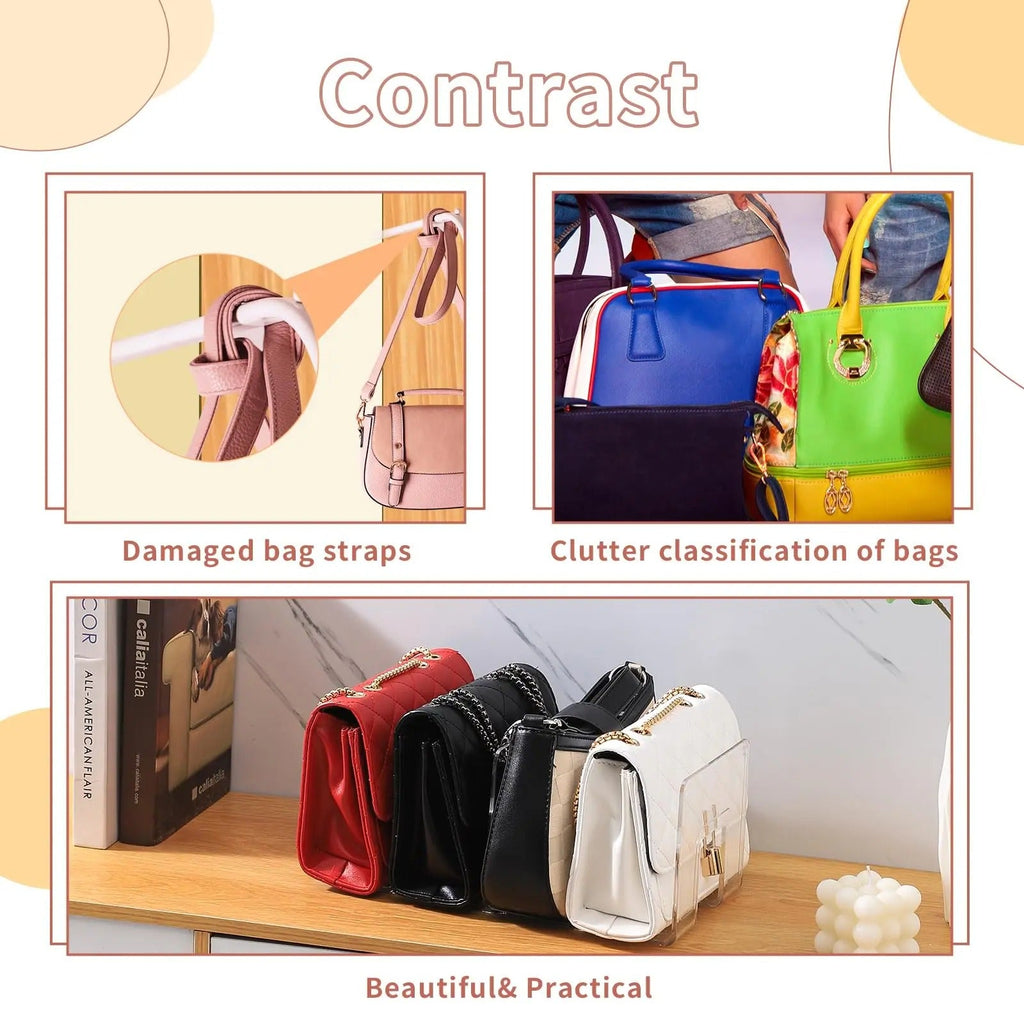 Akrylové průhledné plastové police do organizéru na kabelky