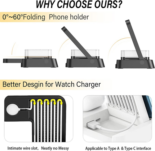 5v1 nabíjecí stanice s lampou a alarmem