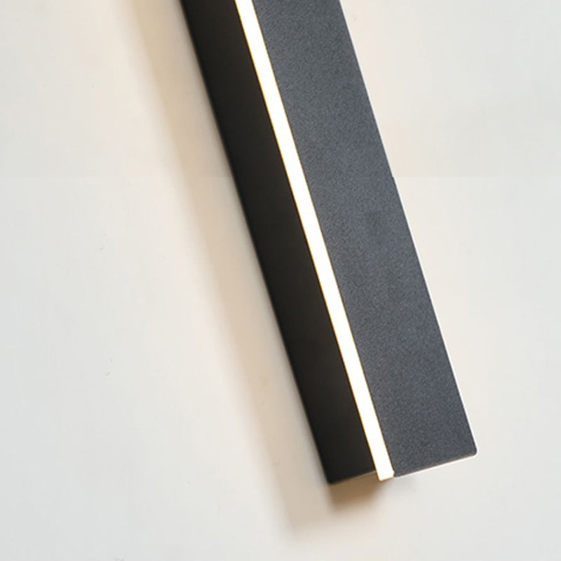 Nerivo Modern LED Wall Lights Black Metal For Garden Hall