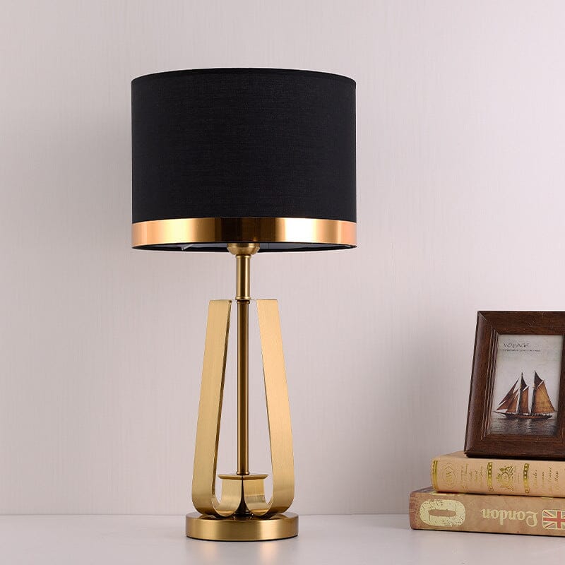 Solara Cone Lamp | Minimalist Gold Lamp With Warm Sculptural Light