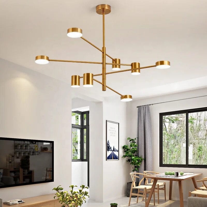 NovaLume Pendant Light In Black, Gold, Or White With LED Dimming