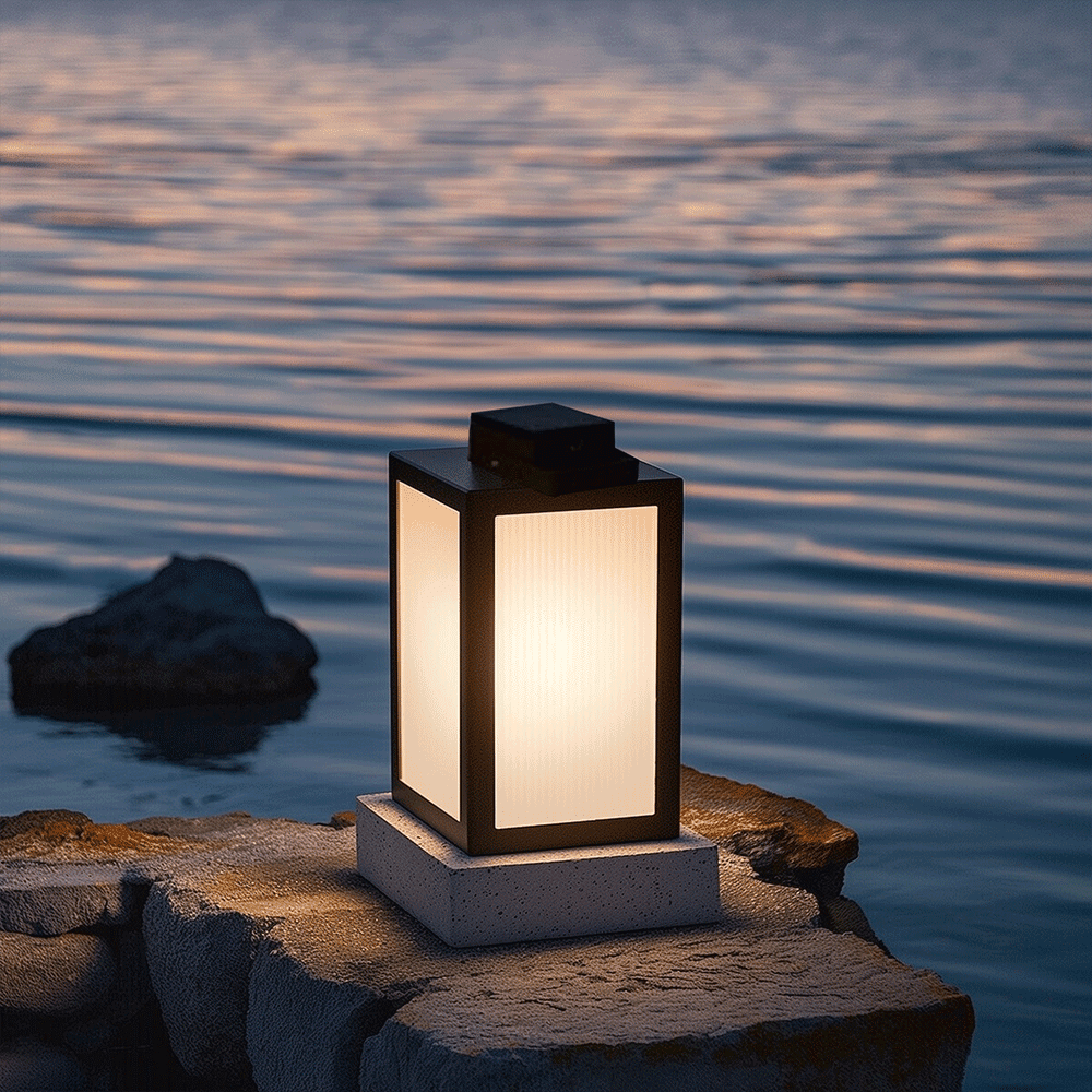 Aurea Solar Lawn Lights Stainless Steel Weatherproof Outdoor