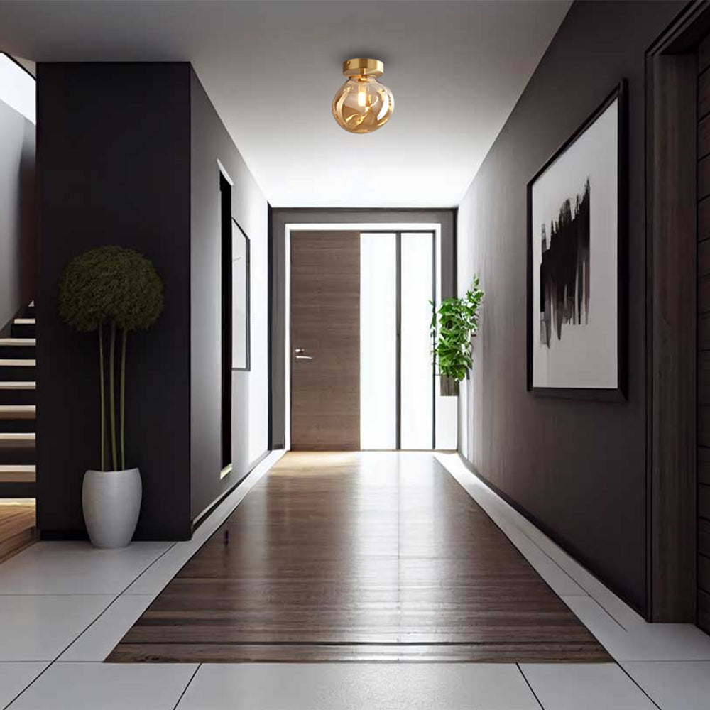 NovaSphere üveggömb fali lámpa meleg hangulathoz