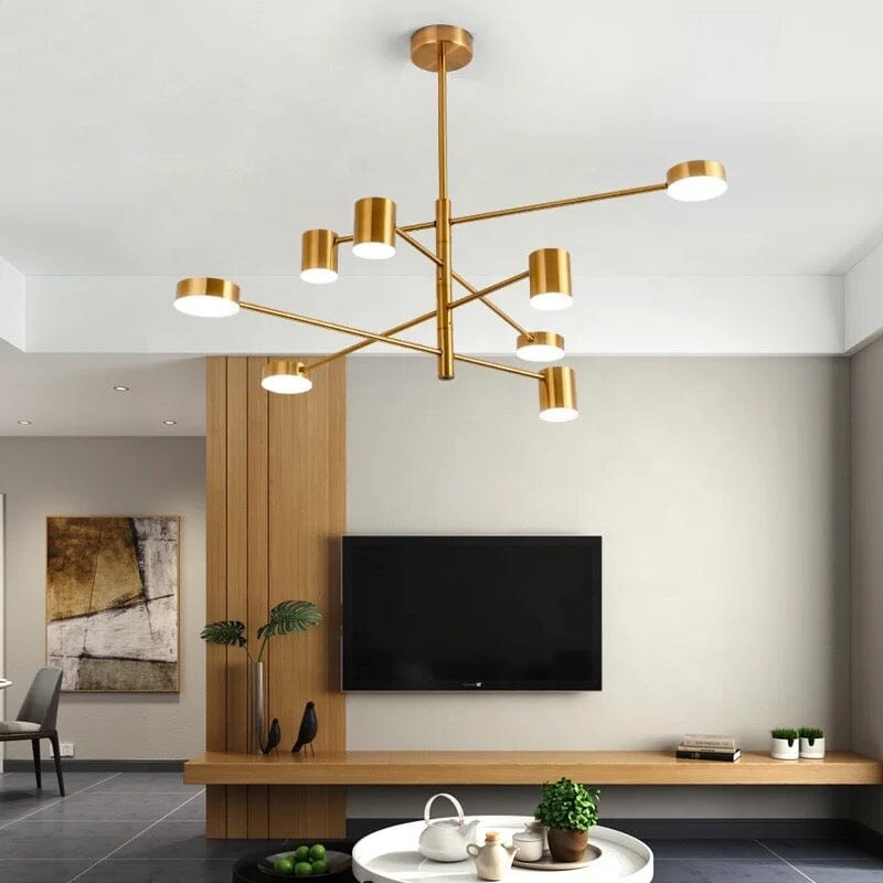 NovaLume Pendant Light In Black, Gold, Or White With LED Dimming