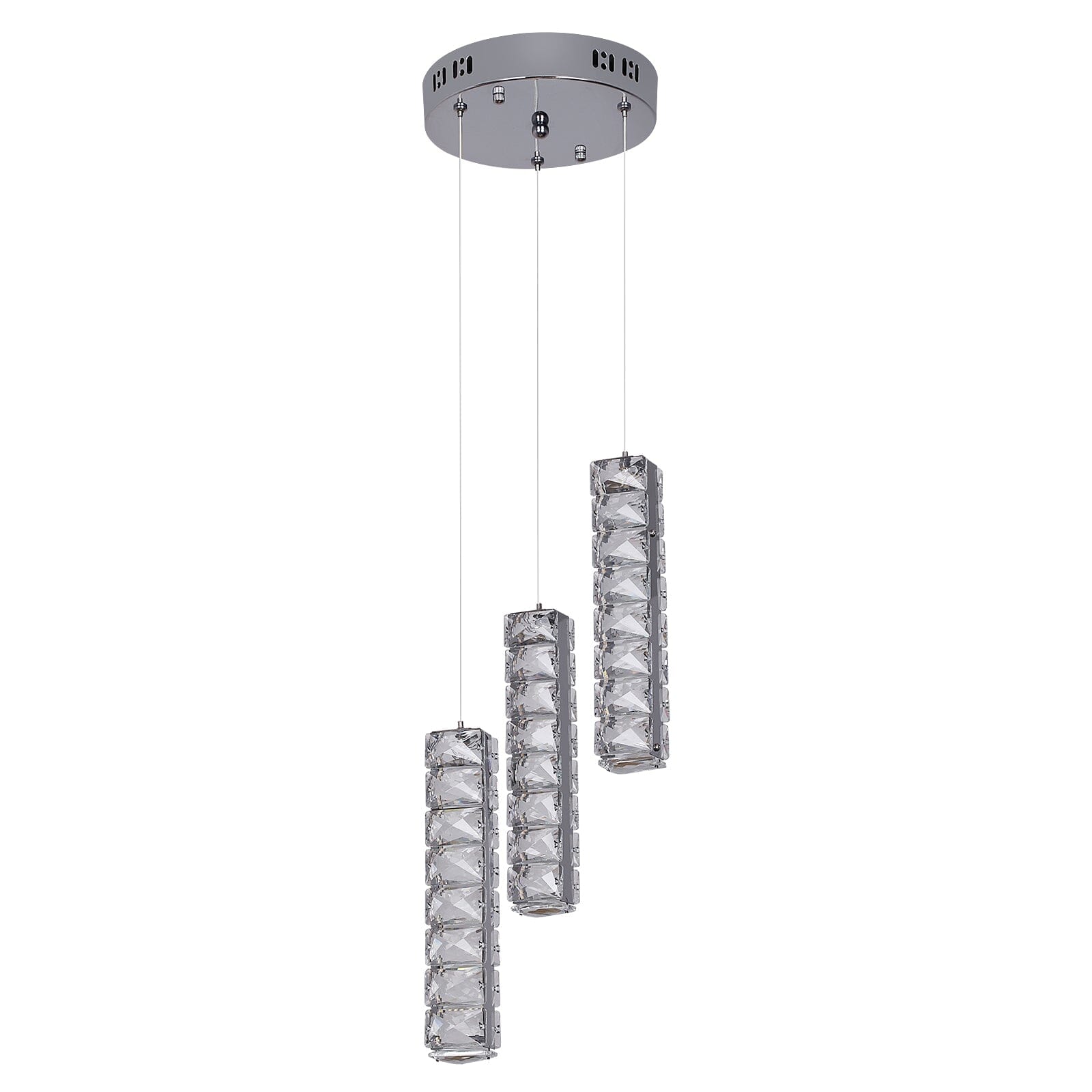 Lumirelle Aurea Cascade Crystal LED Chandelier With Adjustable Suspension