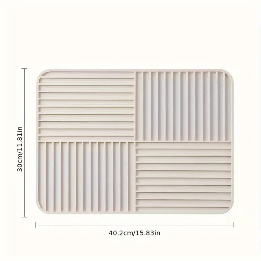 Versatile Ribbed Foldable Drying Mat