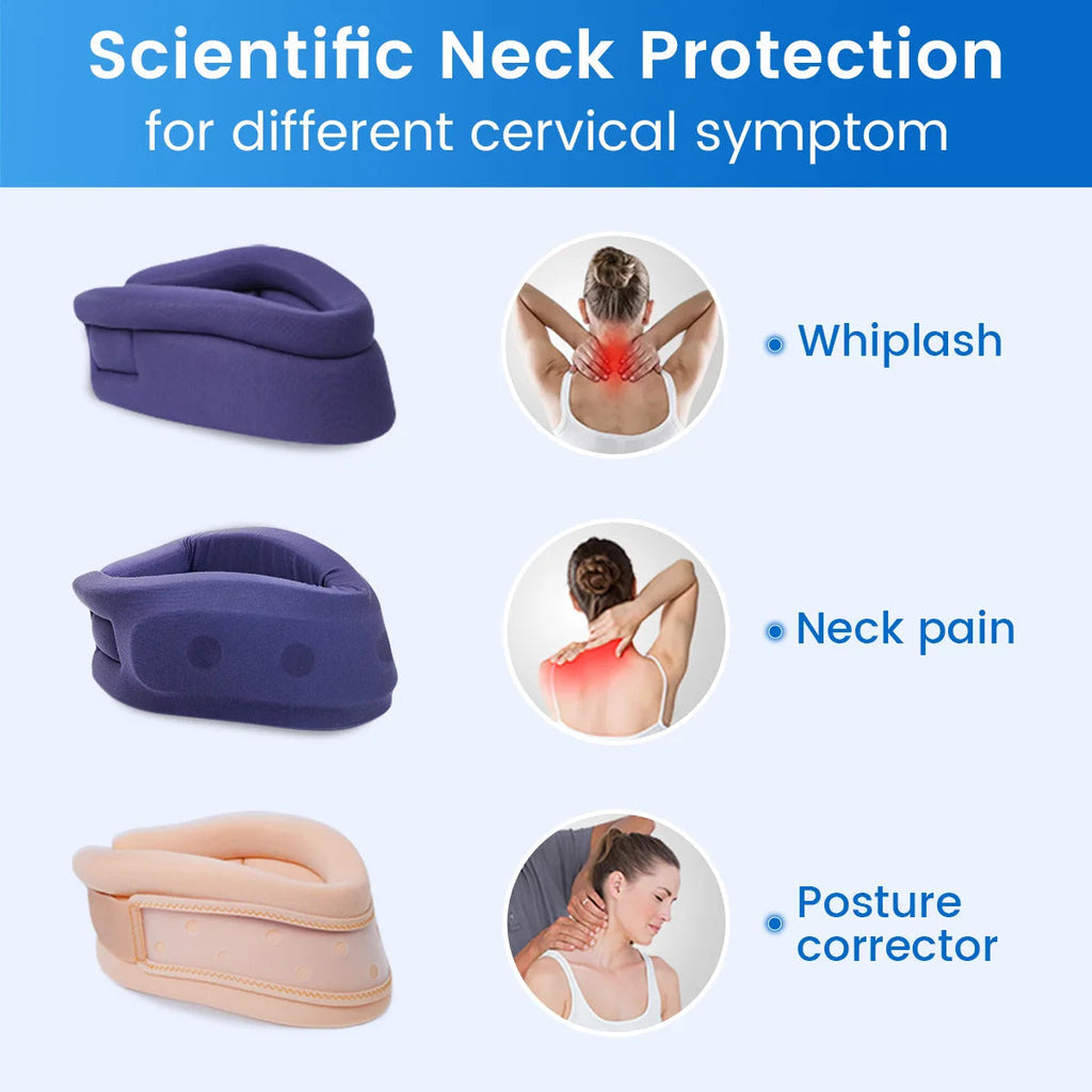 Neck Brace - Comfortable Spine Aligned & Breathable Design Cervical Collar