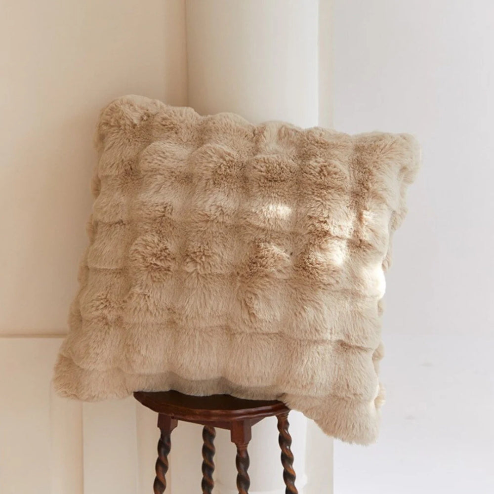 Aria Faux Rabbit Fur Cushion