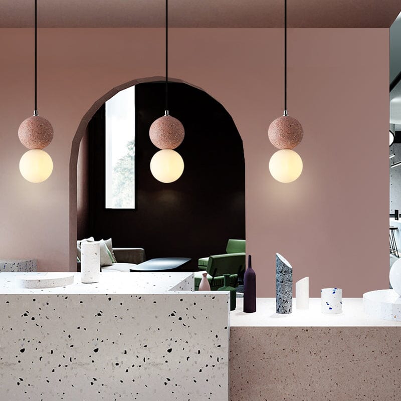 Virelo Terrazzo Pendant Light Handcrafted in Europe