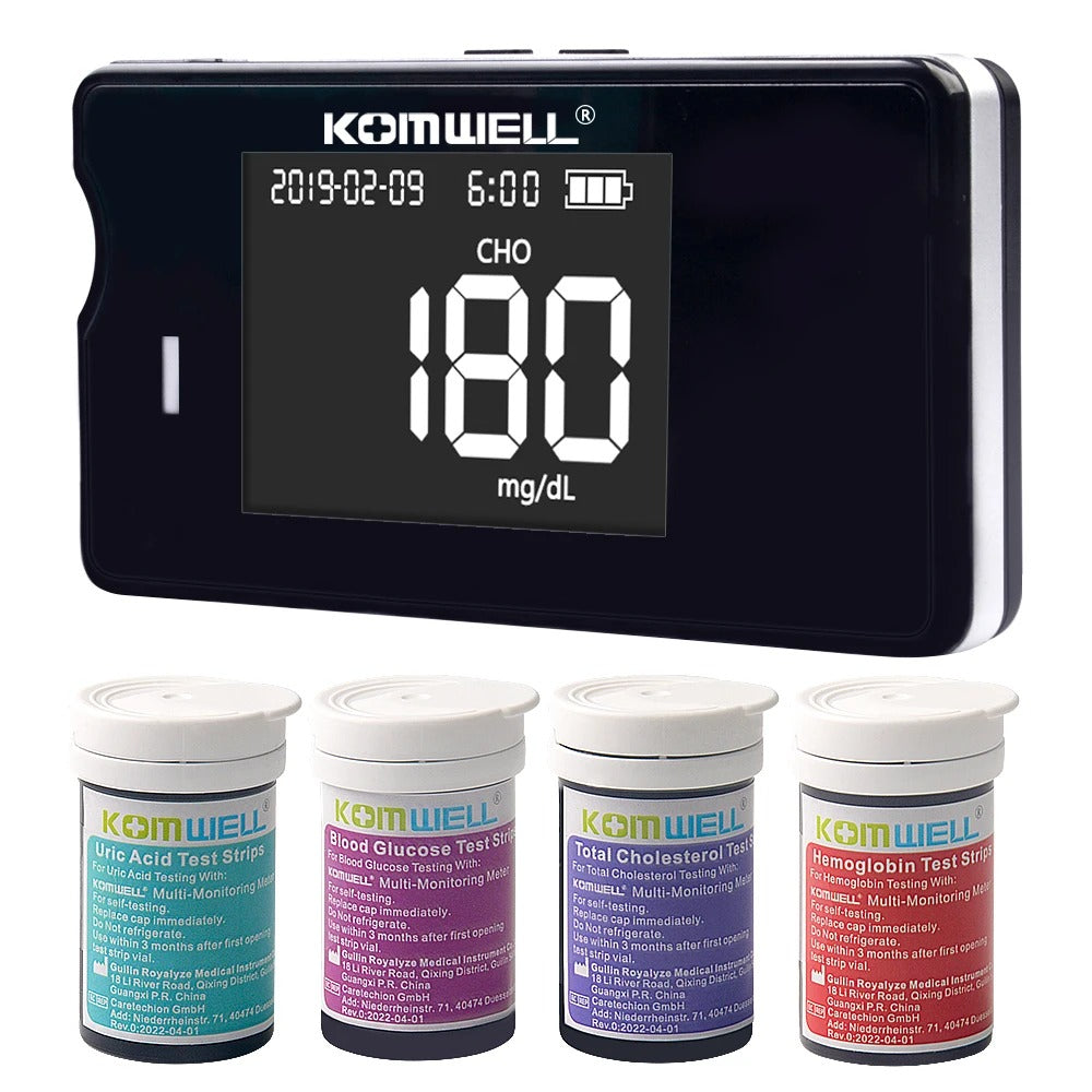 4 In 1 Multifunctional Health Monitor: Cholesterol, Glucose & Uric Acid