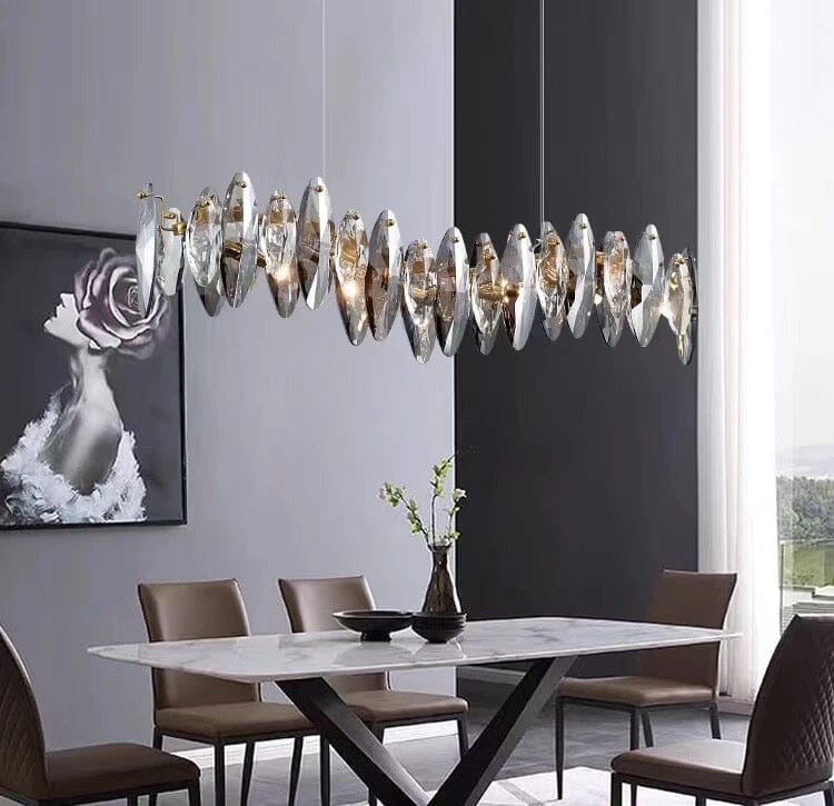 Lyra Nordic Crystal Leaf Chandelier Collection for Luxe Interiors