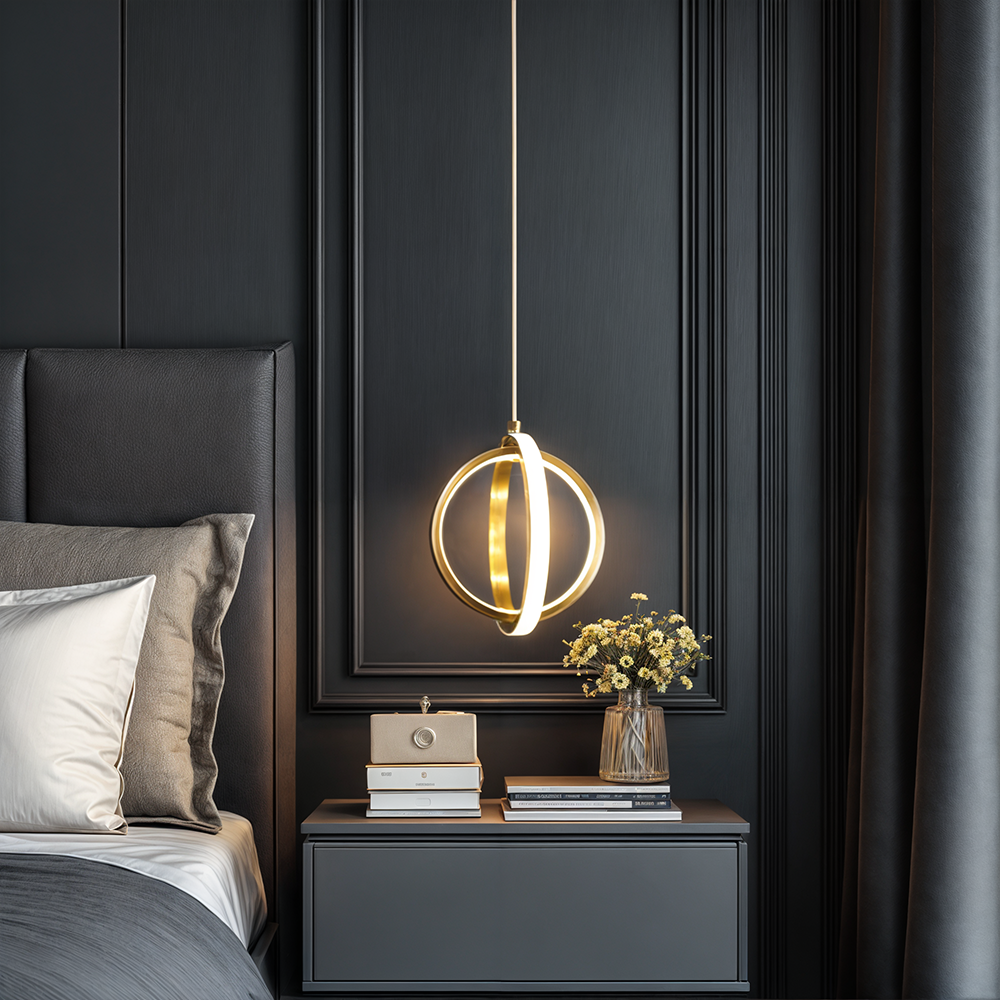 Lyren Nickel Finished Mini Pendant Lights With Forged Aluminum Body