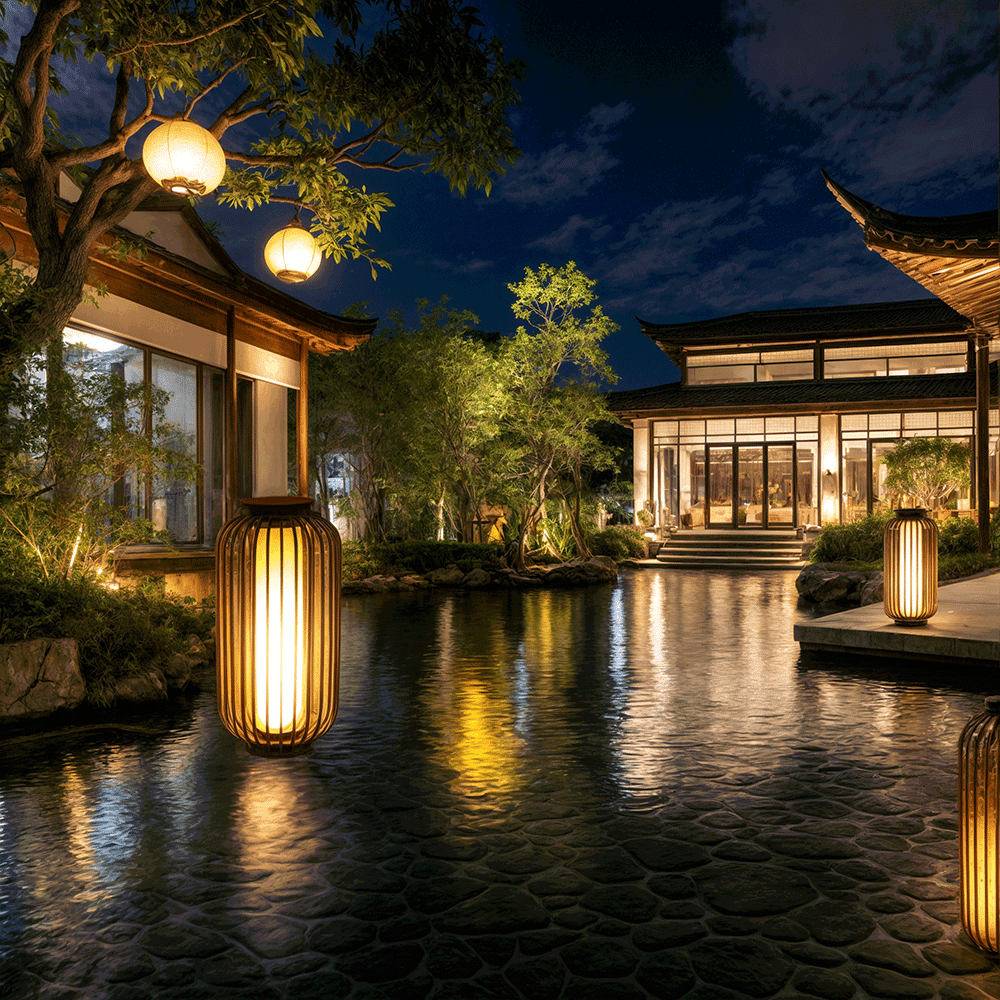 Novae Cage Lanterns Waterproof Outdoor Lighting for Patios