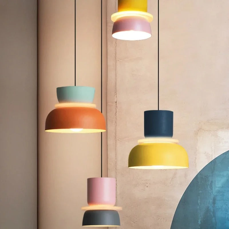 Asteri Pendant Light | Colorful Matte Finish for Bright Spaces