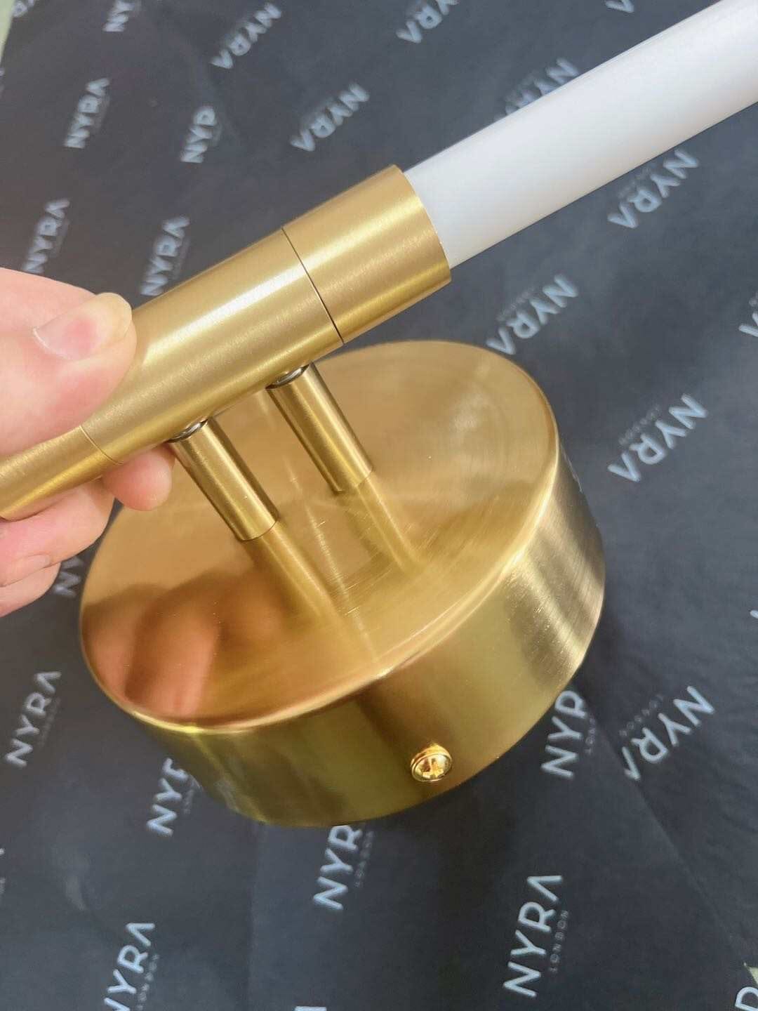 NovaLume Tube Mirror Wall Light With Acrylic Diffusion