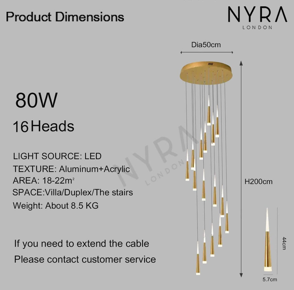 Liora Nordic Pendant Light With Warm Glow And Premium Hardware