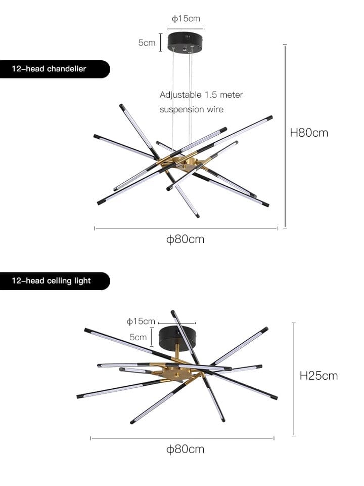 Aurelle Spiky Chandelier