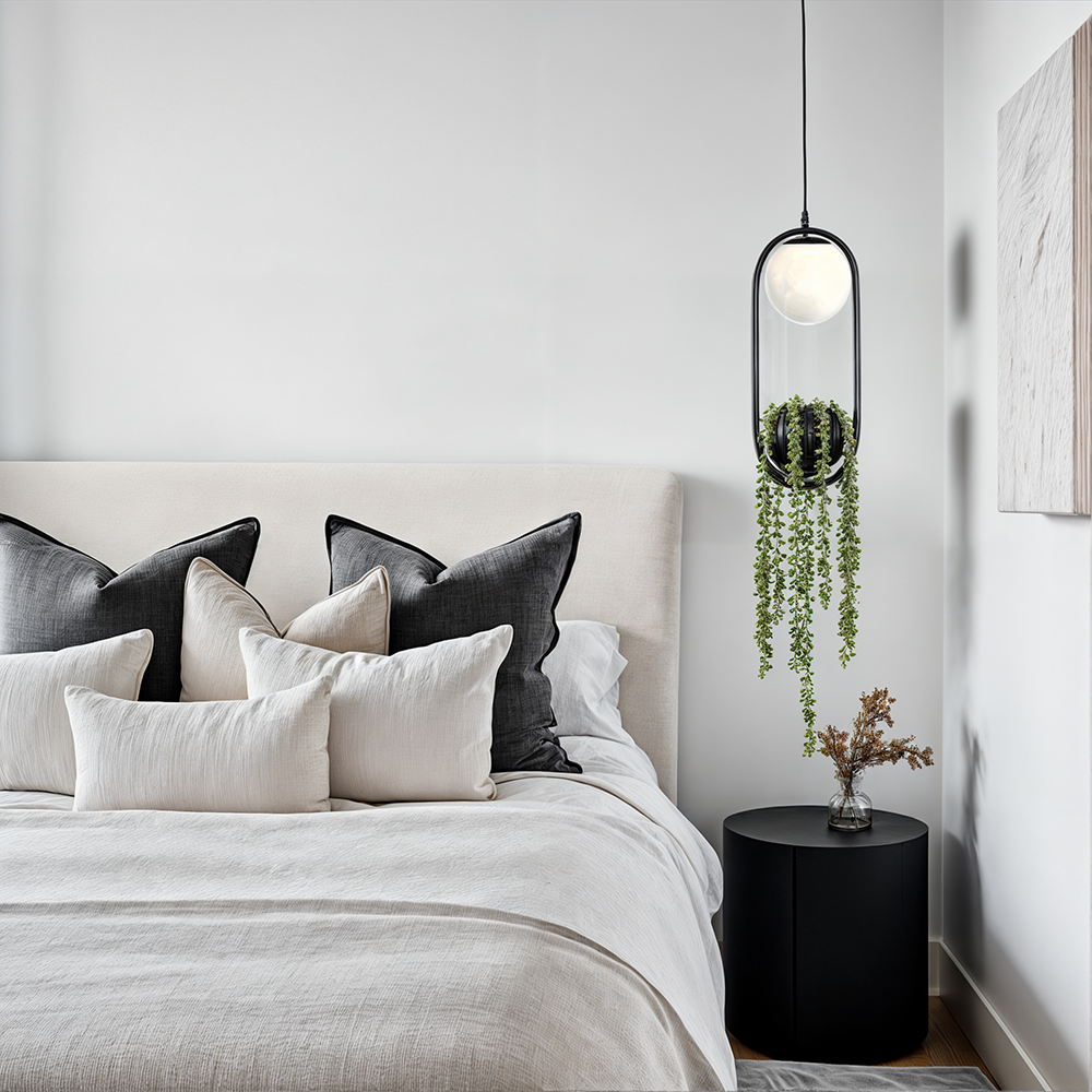 Verdant Glow Planter Pendant Light For Wall Display And Plants