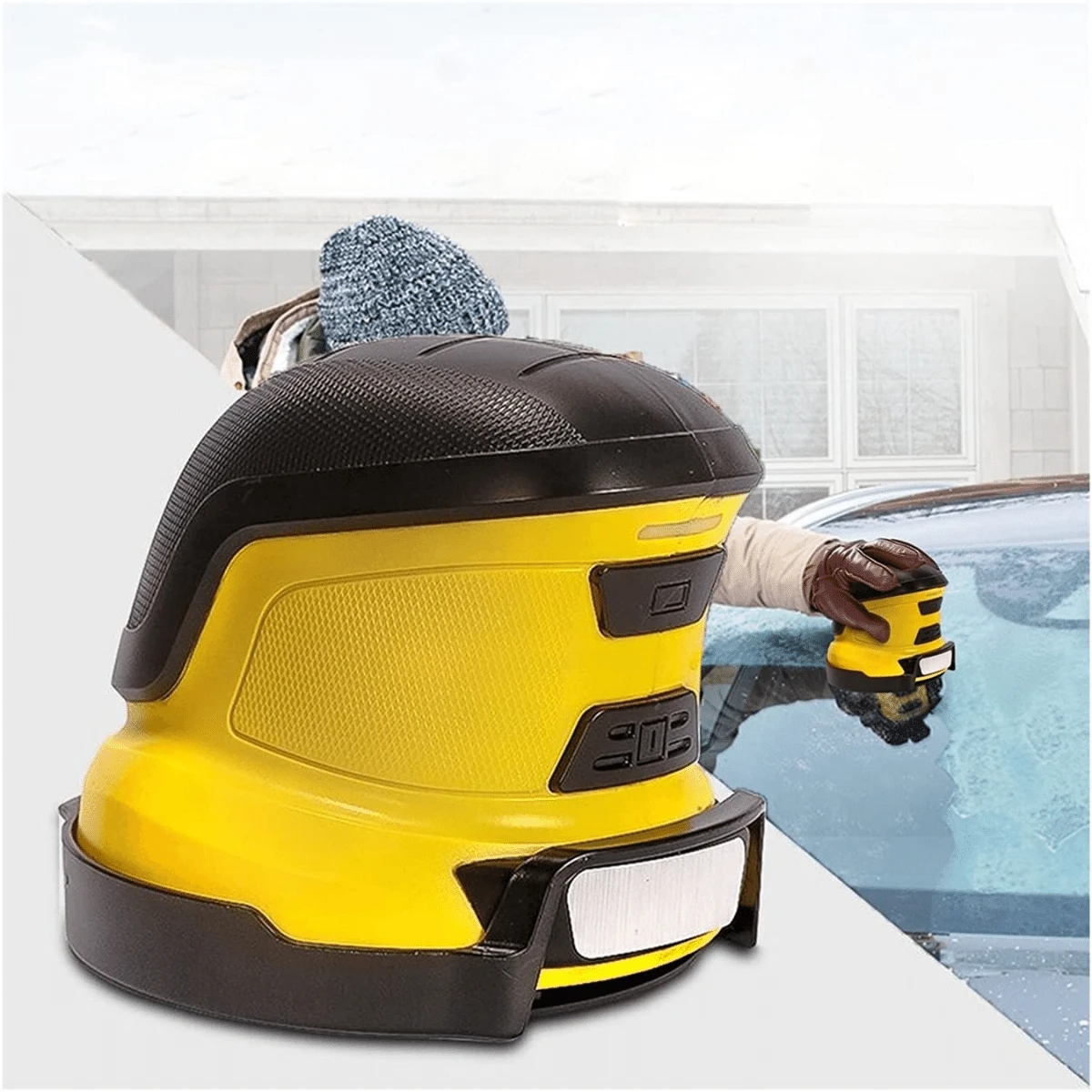 Elektrický vyhřívaný škrabka na led na čelní skla automobilů