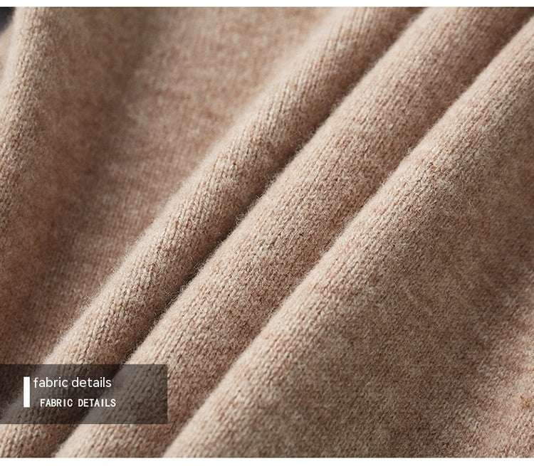 Payton: Svetr na půl zipu z 100% australské vlny