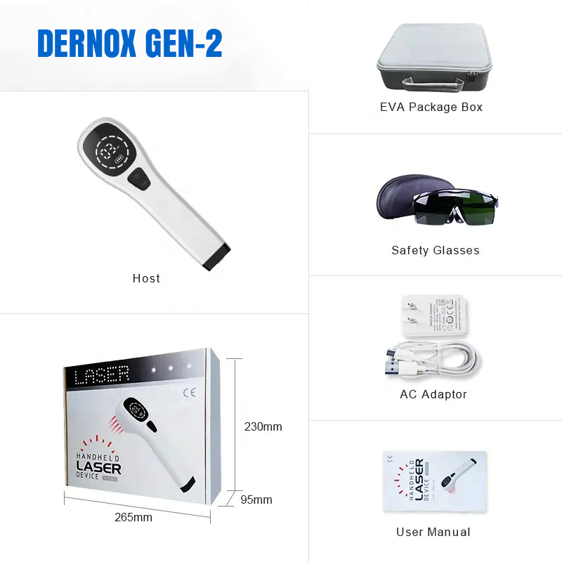 Vylepšené zařízení pro terapii červeným světlem s chlazeným laserem