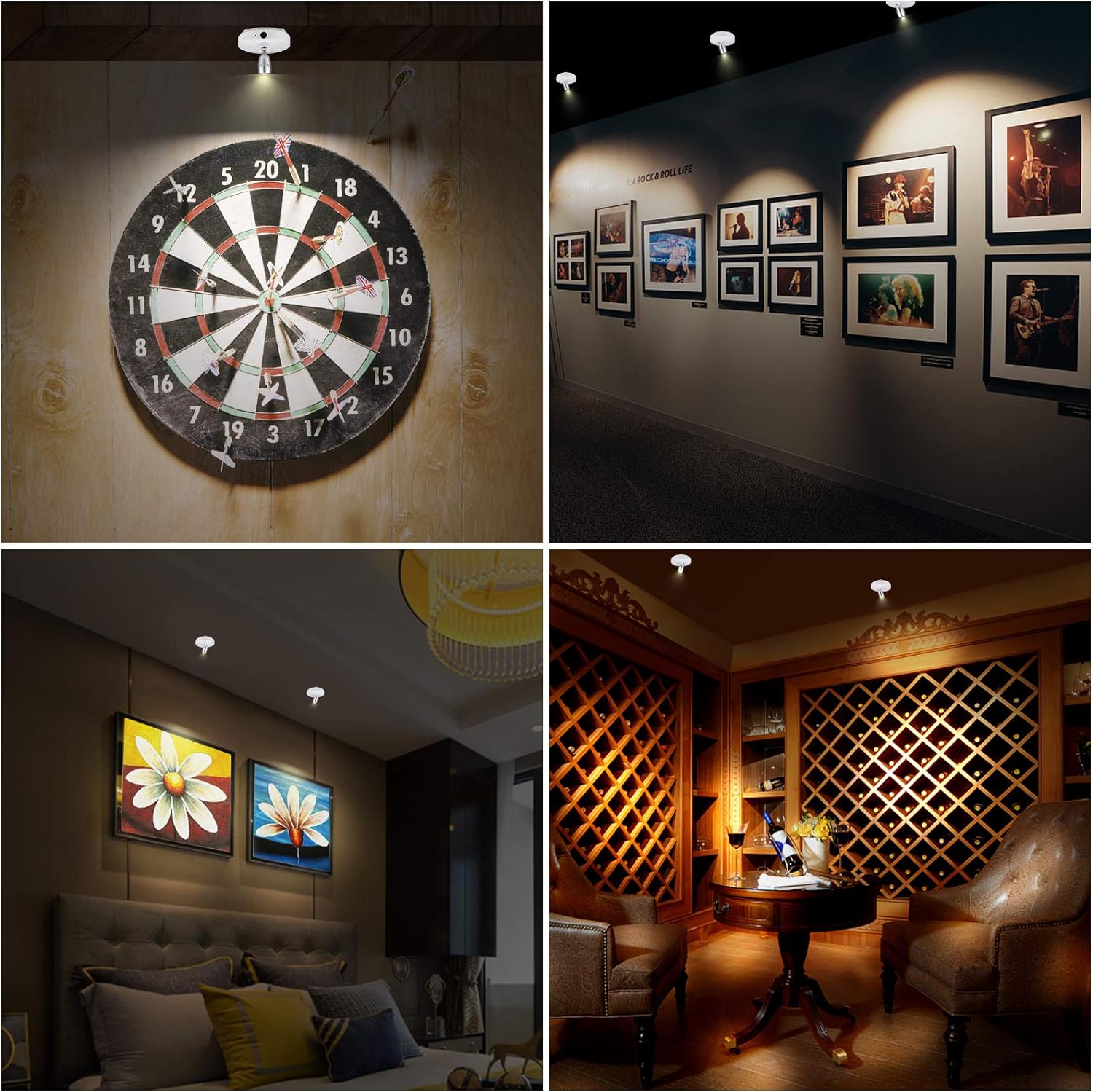 InstaBright Stick-On LED Spotlight – Wireless, Adjustable & Remote-Controlled