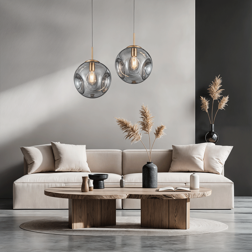 Lumira Glass Pendant Light With Elegant Multitone Finish