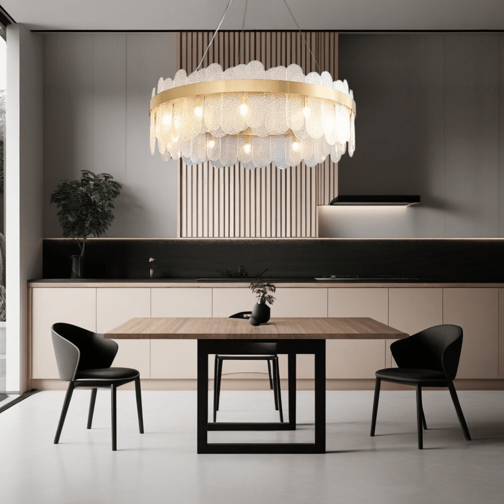 Aurea Chandelier for Dining Rooms Foyers and Living Areas