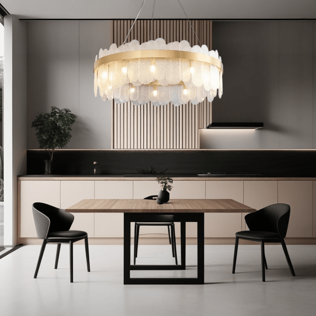 Aurea Chandelier for Dining Rooms Foyers and Living Areas
