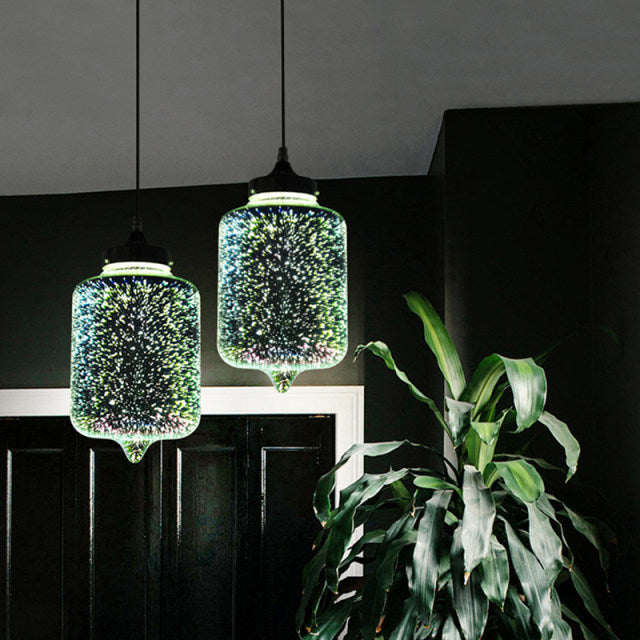 Luminara Nebula Pendant Light Crafted From Sustainable Glass Stone