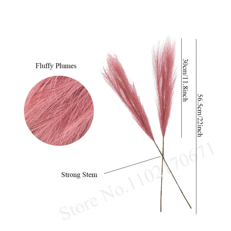 ريش اصطناعي ناعم من عشب بامباس المزيف من لوما بلوم