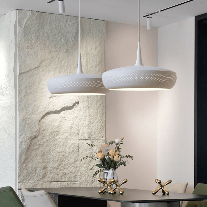 Nordenis Nordic Art Pendant Light In White Aluminum