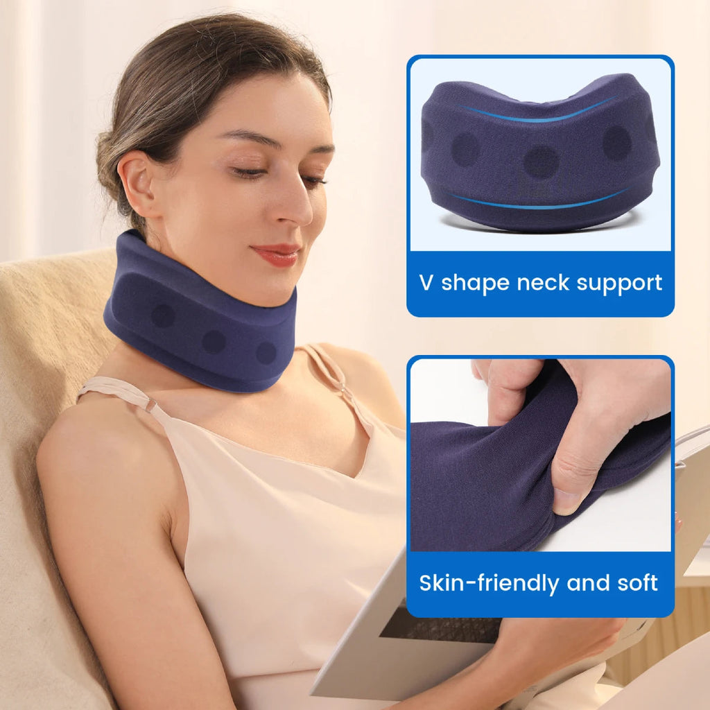 Neck Brace - Comfortable Spine Aligned & Breathable Design Cervical Collar