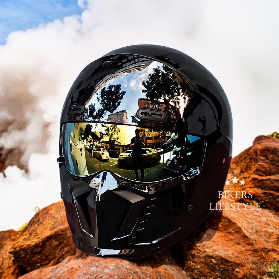 レトロパイロットモーターサイクルヘルメット – DOTおよびECE認定、時代を超えたデザイン