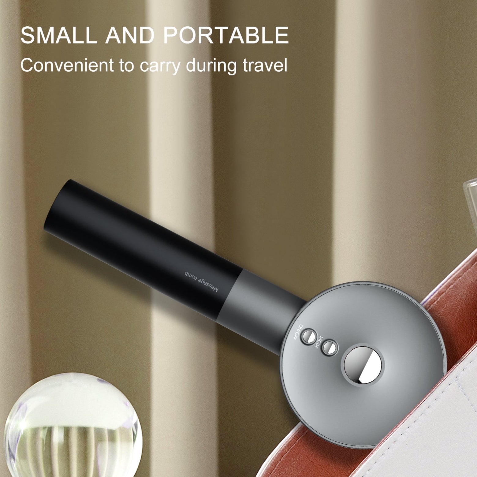 3-i-1 infrarød LED hårvekst hodebunnsmassasje børste med oljeterapi