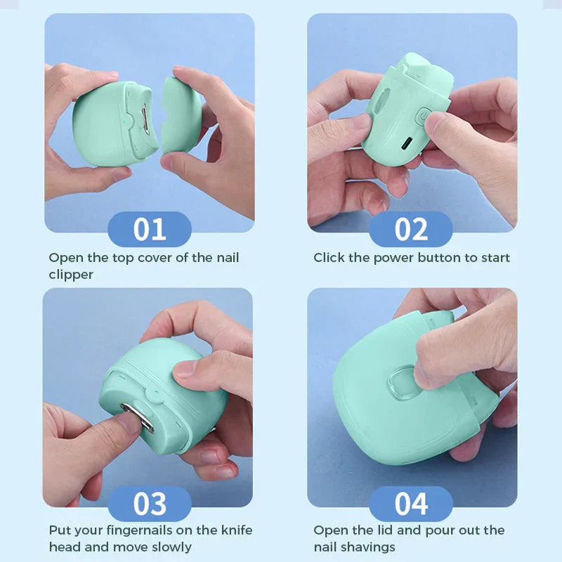 Elektrický zastřihovač nehtů, automatické leštění a stříhání nehtů, manikúra