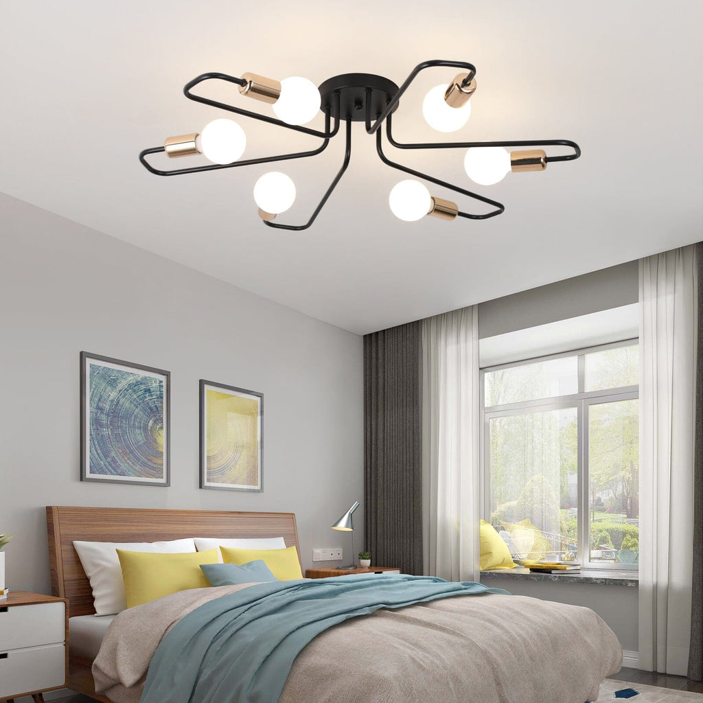 Asteri Eight-Bulb Dimmable Chandelier For Living Rooms And Offices