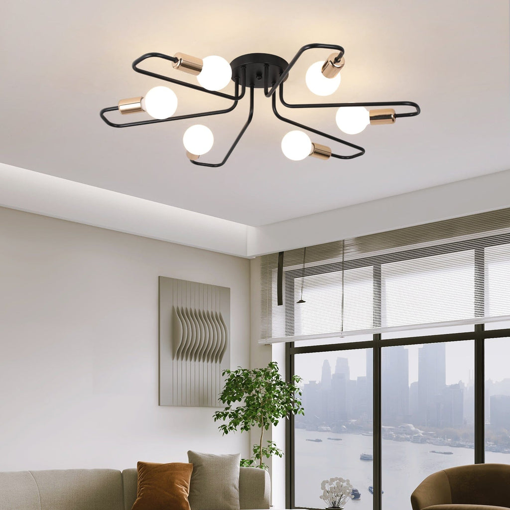 Asteri Eight-Bulb Dimmable Chandelier For Living Rooms And Offices