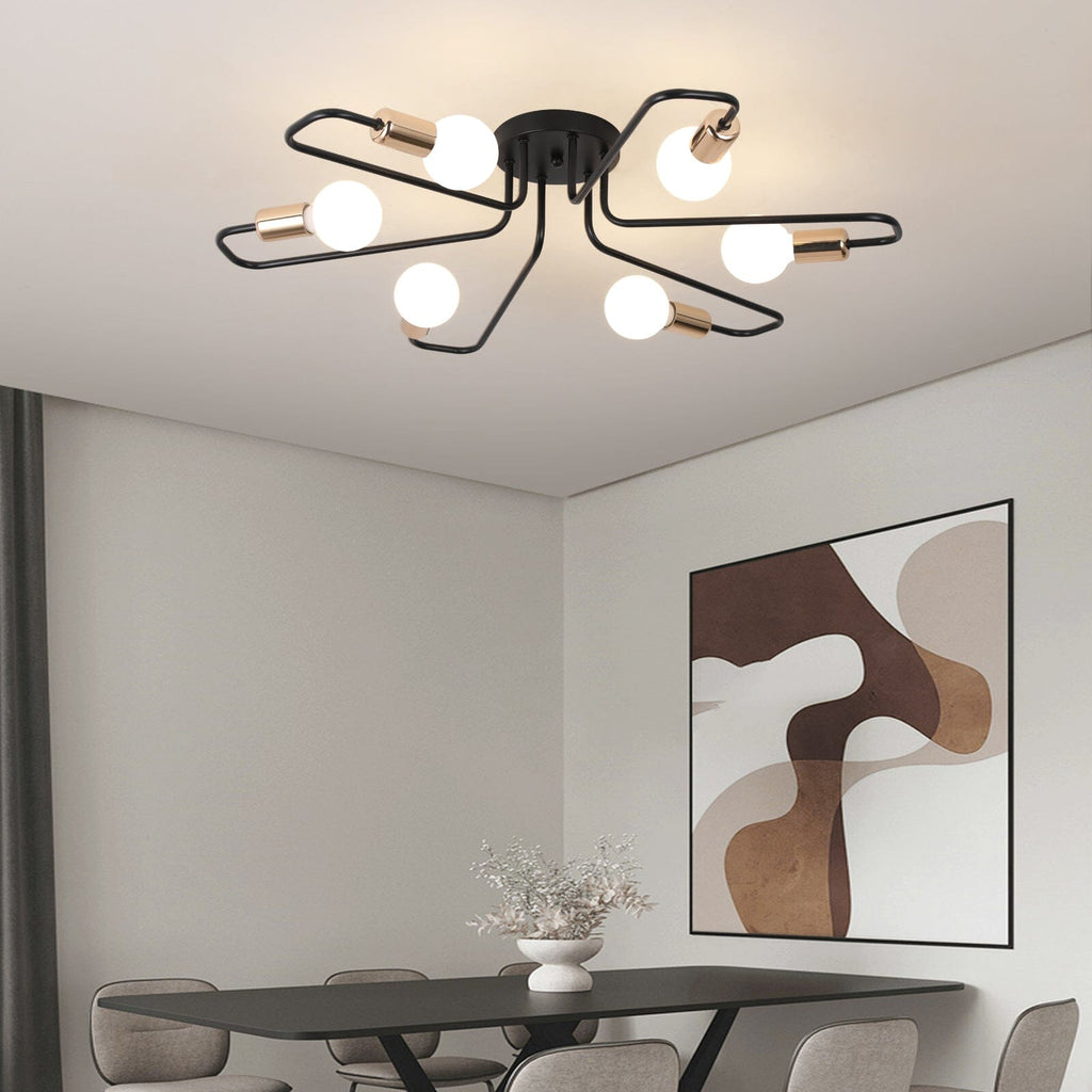 Asteri Eight-Bulb Dimmable Chandelier For Living Rooms And Offices