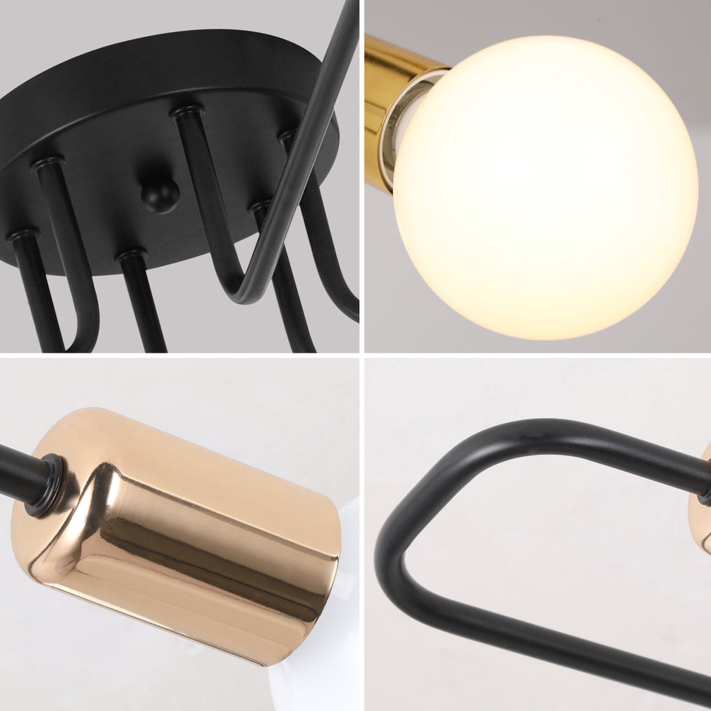 Asteri Eight-Bulb Dimmable Chandelier For Living Rooms And Offices