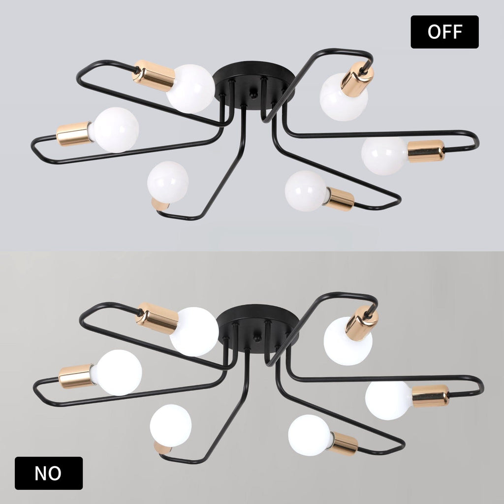 Asteri Eight-Bulb Dimmable Chandelier For Living Rooms And Offices